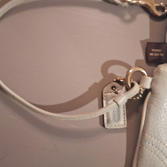Coach White Leather Wristlet - Picture 9 of 9
